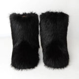 Winter Shoe Women's Winter Fluffy Faux Fox Fur Boots Woman Plush Warm Snow Boots Luxury Footwear Girls' Furry Fur Bottes Fashion