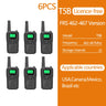 2/4/6 PCS ABBREE Walkie Talkie PMR/FRS UHF Mini Radio Up to 8 KM Range Handheld Ham Two Way Radio Communicator Transceiver