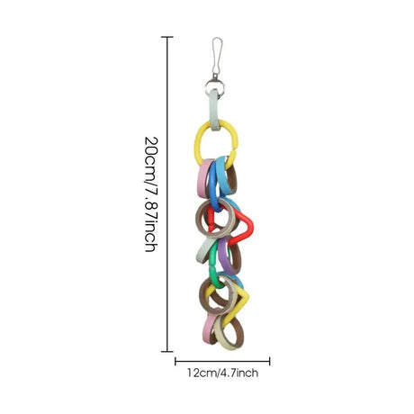 Bird Toys For Parrots For Large Birds With Metal Hook Colorful Chewing Parrot Toys Parrot Toys Bird Cage Accessories