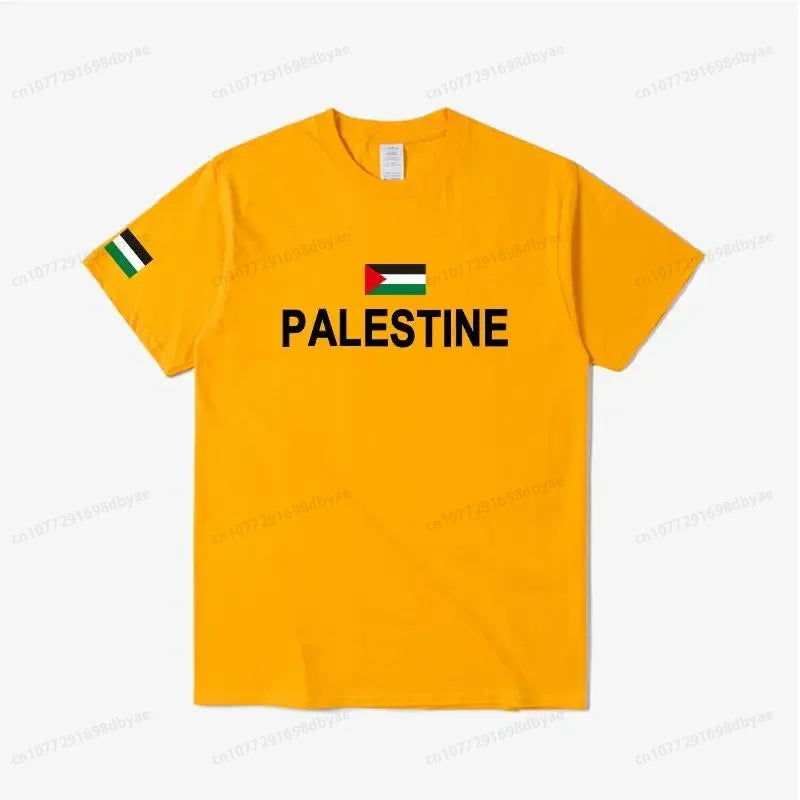 Women's Palestine Plus Size Cotton Name Palestine Map Men's T-Shirt Cotton T-Shirt Top Gaza T-Shirt Fashion T-Shirt Clothing