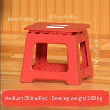 Portable Mini Outdoor Stool - 1pc Thickened Plastic Folding Chair & Bench for Adults & Kids