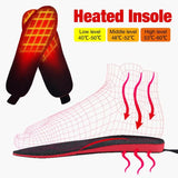 USB Heated Shoe Insoles Rechargeable Electric Foot Warming Pad Feet Warmer Sock Pad Mat Winter Outdoor Sports Heating Insole