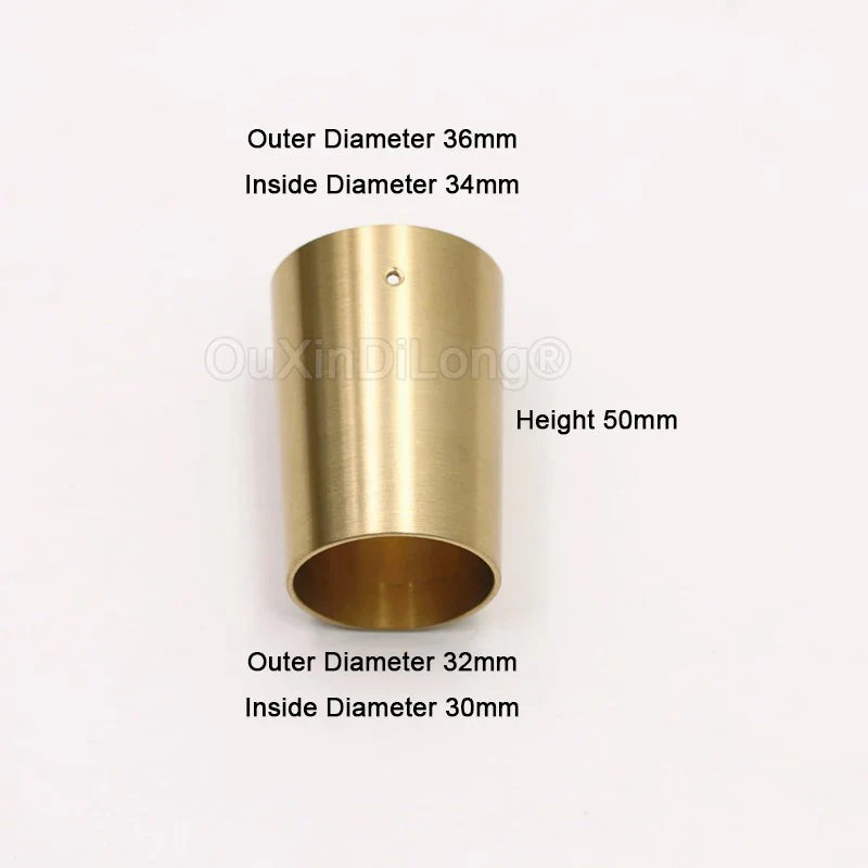 4PCS Pure Brass Covers Chair Cups Cabinet Covers Sofa Brass Tip Cap Furniture Tube Leg Protector Metal Legs Base GF48