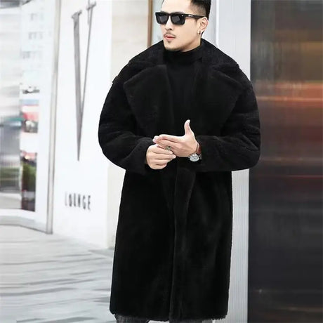 Fur Parkas Warm Men's Long Jacket New 2023 Winter Jacket Men Snow Wear Winter Coat Men's Clothing Thicken Warm Fleece Jackets