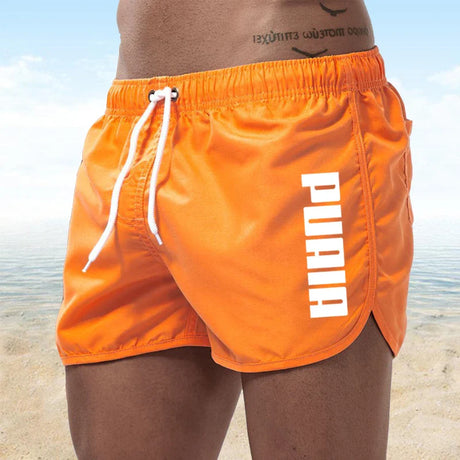 New Hot Summer Swim Trunks Sport Gym Running Shorts Male Beachwear Luxury Beach Shorts Quick Dry Mens Siwmwear Board Briefs