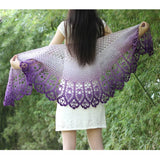 300g Cake Gradient Color Crocheted Shawl Blanket DIY Hand Knitted Cotton Blended Yarn