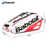 2023 Babolat 6Pack Nadal Tennis Bag Yellow Large Capacity Tennis Court Backpack Original Professional 12Pack Squash Tennis Bags