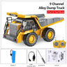 Children 2.4G Remote Control Excavator RC Model Car Toys Dump Truck Bulldozer Engineering Vehicle Christmas Birthday Gifts