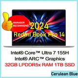 Xiaomi Redmi Book Pro 14 2024 Ultra 5/Ultra 7 Intel ARC Graphics 16G/32G LPDDR5x RAM 512G/1T SSD LCD 2.8K 120Hz Screen Mi Laptop