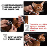 Adjustable Dog & Cat Collar Flea & Tick Prevention Pet Collar Pest Control Protect Rubber Flea Killer Collar Pet Cat Accessories