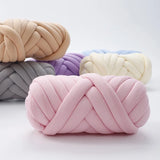 500g/1kg Thick Chunky Yarn Cored Cotton Wool Tube Crochet Yarn for DIY Blanket Hat Bulky Arm Roving Hand Knitting Spin Yarn