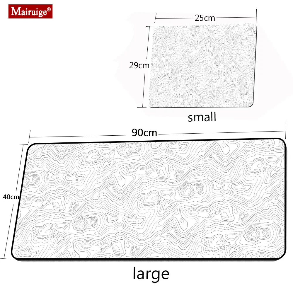 Big Art Mousepad White Black Desk Protector Pad on The Table Pads Computer Mat Xxl Mouse Pad Extended Pad Deskmat Office Carpet