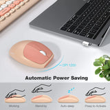 Wireless Keyboard Mouse Combo 2.4G Compact Keyboard and Mouse Combo Ergonomic and Portable Design for Computer, Windows,Desktop