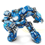 Superheroes Mecha Building Blocks Toys for Boys Super Armor Robot Model Military Warrior Action Figures Gifts for Kids Children