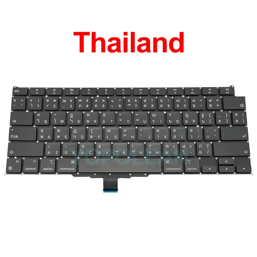 New Laptop A2337 Keyboard For Macbook Air 13" M1 A2337 Keyboard Replacement US UK FR SP IT DE RU AE Layout 2020 Year