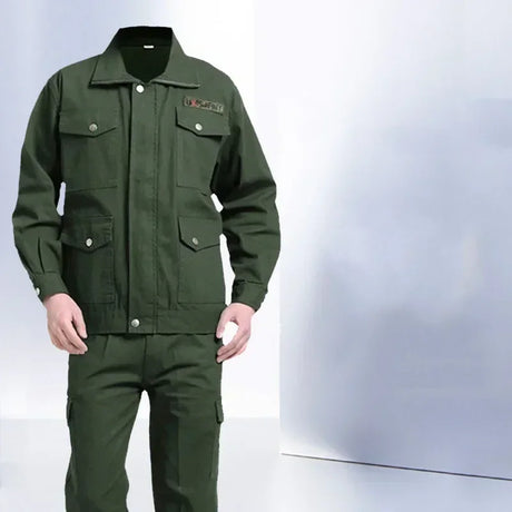 Work Uniform For Men Workshop Warehouse Factory Mechanic Garage Security Working Cloth Army Uniform Wear Resistant Anti Scald