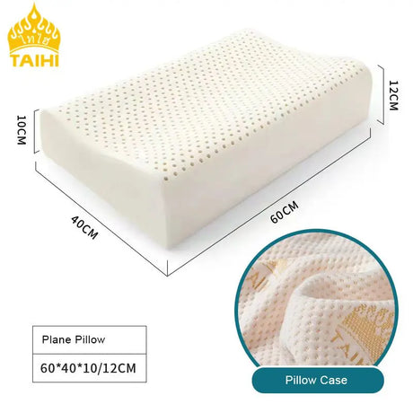 TAIHI Thailand Latex Pillow For Neck Pain Protect Vertebrae Health Care Orthopedic Massage Pillows For Sleeping For Bedroom