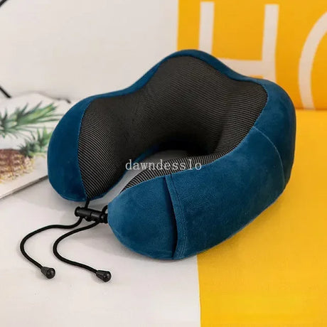 Memory Foam U-shaped Neck Pillow Soft Travel Pillow Massage Neck Sleeping Pillows Plane Car Cervical Spine Pillow Bedding Nap