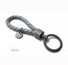 Handmade Braid Real Sheepskin Leather Woven Rope Keychain Wrist Rope Couple Key Chain Llavero Key Ring Key Holder Car Pendant