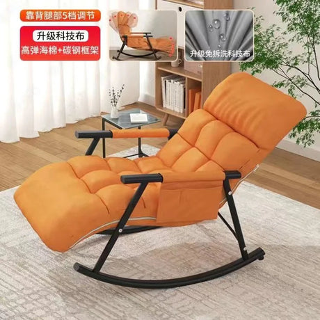 Recliner Nordic Lazy Sofas Rocking Chairs Living Room Furniture Foldable Sofa Bed Modern Balcony Bedroom Relaxing Lounge Chairs