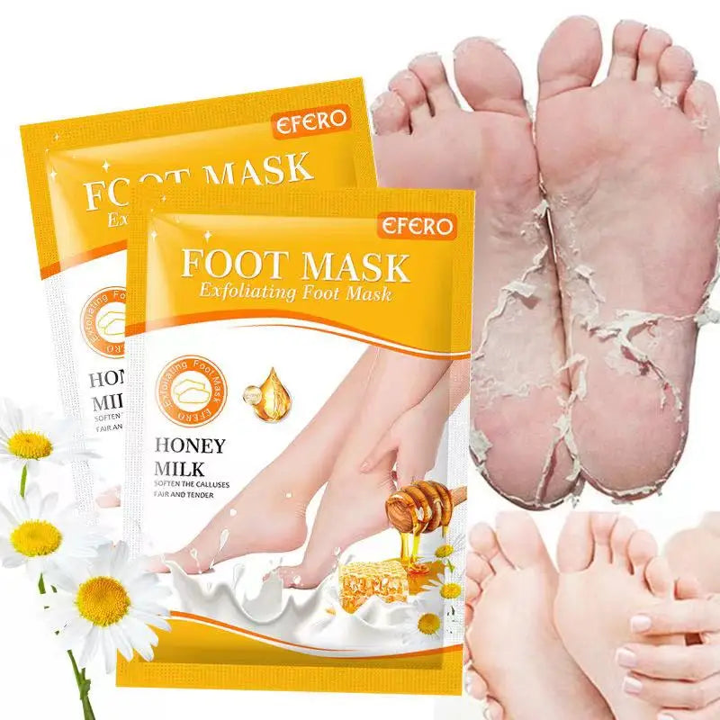 1 Pag = 1 Pair Honey Foot Mask For Remove Dead Skin Calluses Exfoliating Foot Mask Feet Cream Whitening Foot Spa Skin Care Tool