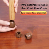 Non-Slip Sofa Chair Table Feet Pads Furniture Leg Dust Cap Elastic Round Cover For Protecting Floors From Scratches And Noise