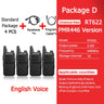 Retevis RT622 Mini Walkie Talkie 4 Pcs Walkie-talkies PMR446 FRS VOX Portable Two Way Radio Station for Restaurant Hotel