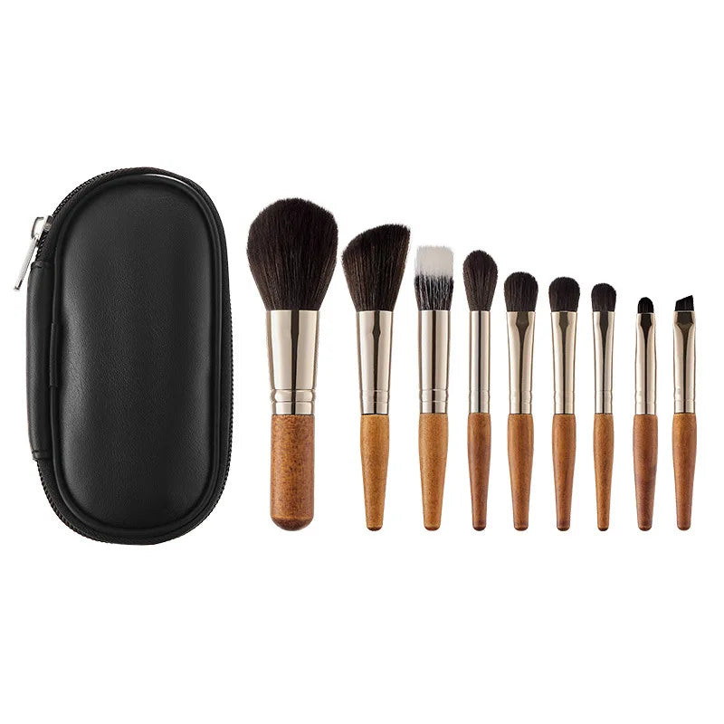 Mini Cosmetic Brush Short Handle Powder Brush Blusher Brush Eye Shadow Brush Animal Hair Facial Makeup Tool  кисти для макияжа