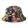 ONE PIECE Monkey D. Luffy CHARACTERS  Bucket Hat For Women Men Teenager Foldable Bob Fishing Hats Panama Cap Autumn