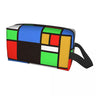 Math Rubik Rubix Cube Caps Cosmetic Bag Women Fashion Big Capacity Makeup Case Beauty Storage Toiletry Bags