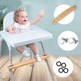 Baby Highchair Foot Rest Footrest Baby Natural Bamboo Baby Highchair Foot Rest High Chair Footrest With Rubber Rings