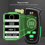 R&D RD900 New Digital Breath Alcohol Tester Mini Professional Police Alcohol Tester Breath Drunk Driving Analyzer LCD Screen