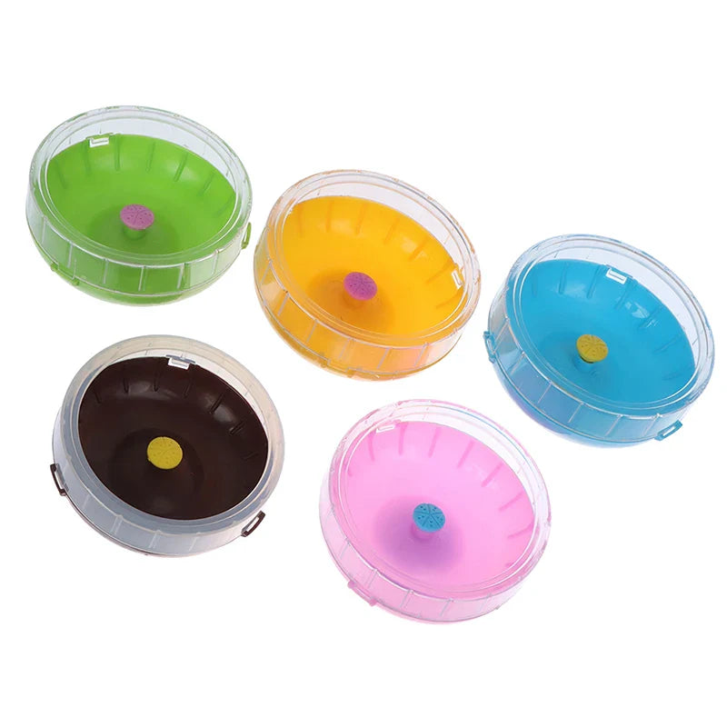 1pcs 11cm Hamster Wheel Small Animal Running Disc Toys Cute Plastic Jogging Exercise Wheel Pet Cage Accessories