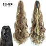 Synthetic Claw Clip On Ponytail Hair Extensions Long Straight 24" Heat Resistant Pony Tail HairPiece BlackBrown Blonde Hairstyle