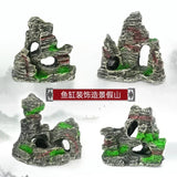 Mountain Landscape  Architecture Aquarium Resin Decor Aquarium Rock Aquarium Accessories and Equipment fish tank decoration