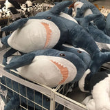 30/45/60/80/100cm Funny Joy Cute Shark Plush Toy Soft Stuffed Animal Reading Pillow for Birthday Gifts Cushion Doll Gift