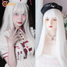 MEIFAN Long Lolita Ombre Harajuku Wig With Bang Red Blue Wave Curly Cosplay Wig Heat Resistant Synthetic Jellyfish Head Wigs