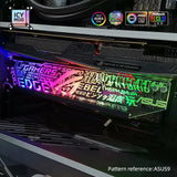 RGB VGA Holder Customize ARGB Horizontal GPU Bracket Video Card Support Graphics Stand Customizable AURA DIY PC Water Cooler CPU