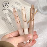 JIANWU 5 Pcs/set Kawaii 0.5mm Black Pangdundun Pocket Press Gel Pen Set Smooth Writing Creative DIY Student Supplies Stationery