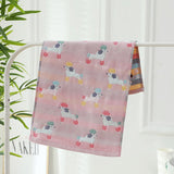 Three Layers Of Gauze Children's Towel Breathable Baby Cute Little Towel Soft Cotton Washcloth Handkerchief Absorbent Face Towel