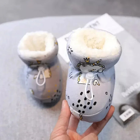 Warm Infant Toddler Crib Snow Boots Soft Comfortable Infant Girls Boys Anti-Slip Socks Slipper Newborn Baby Shoes