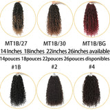 Synthetic Crochet Braids Hair Passion Twist River Goddess Braiding Hair Extension Ombre Brown Faux Locs With Curly Hair X-TRESS