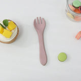 Bpa Free Food Grade Kid Dinnerware Children Dishes Utensil Baby Silicone Feeding Training Fork Dishwasher Safe