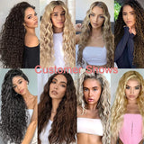 Long Curl Wave Clip In Hair Extensions 6Pcs/Set 16 Clips High Tempreture Synthetic Hairpiece Clip In Hair Extensions 24Inch