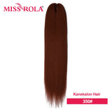 Miss Rola Synthetic Wholesale Bulk 6 Pieces 30Inch 28Inch 26Inch Pre Stretched Jumbo Braiding Hair Kanekalon EZ Twist Braid Hair