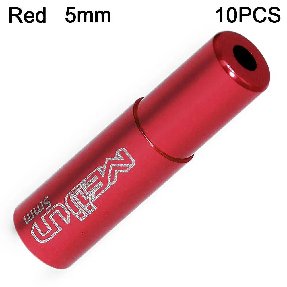 10pcs Bike Bicycle Aluminum Alloy 4mm 5mm Derailleur Shift Brake Cable End Cap Housing Ferrules Crimps Dust Cover Wire Tip