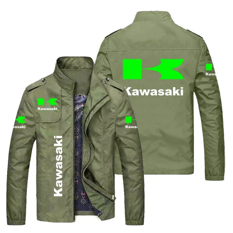 New Kawasaki Motorcycle Jacket Sports Jacket Fashionable Casual Men's Clothing Kawasaki Racing Suit Casual suit jacket