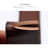 3.7CM No Buckle Genuine Leather Belts for Men with Holes High Quality 100% Pure Cowhide Belt  Designer  Mens Belt