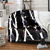 Wednesday Addams Series Throw Blanket Horror Soft Blankets for Beds Home Decor Bedding Cover picnic blanket