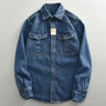 Heavy Duty Denim Shirt for Boys with Loose Fit and Long Sleeves